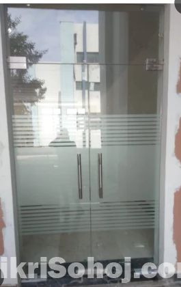 Glass Door Tempered 10 mm and Glass Partition